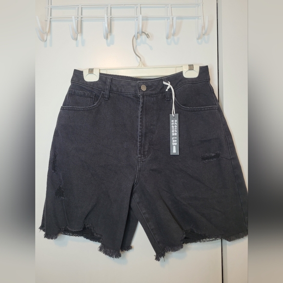 Design Lab High Waisted Jean Shorts - Picture 1 of 3